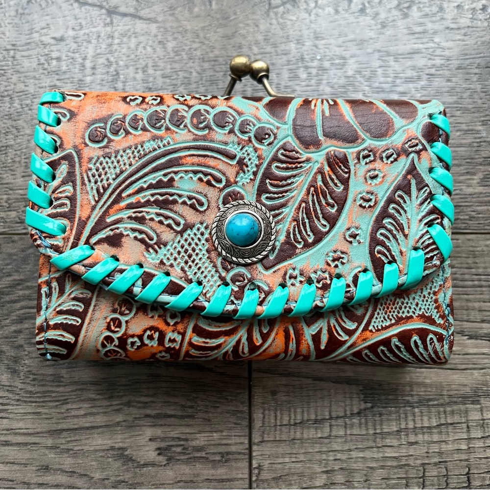 Western Floral Embossed Women's Wallet
